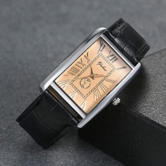 Mens Black Luxury Business Watch - Picture 1 of 4